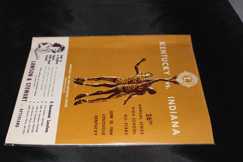 1966 Kentucky vs Indiana High School Basketball All Star Game Program