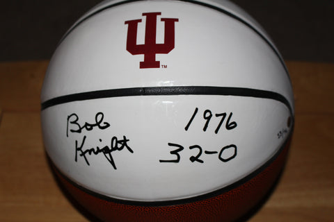 Bob Knight Autographed Limited Edition Basketball 1976 32-0