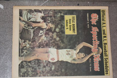 1975 Sporting News Magazine Steve Green Indiana University Basketball