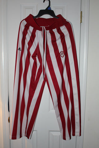 Indiana University Basketball Candy Stripe Warm Up Pants, SZ SM