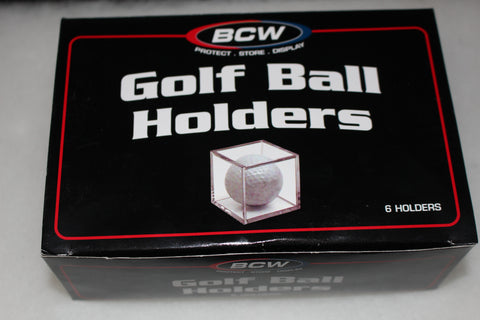BCW Golf Ball Holders, Box of 6, New, Sealed