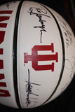 1981 Indiana University Basketball Team Signed Basketball - Vintage Indy Sports