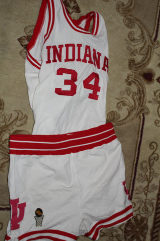 1980's Steve Risley Indiana University Game Used Basketball Uniform