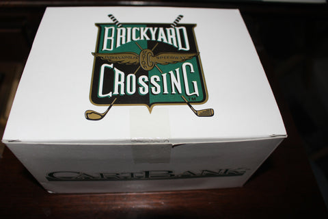 Brickyard Crossing Diecast Golf Cart Bank, New in Box!  1:16 Scale