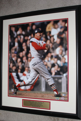 Stan Musial Autographed & Framed 16x20 Photo, MLB & Mounted Memories