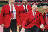 St. Louis Cardinals Hall of Famers Multi Signed & Framed 16x20 Photo, LE 29/100 - Vintage Indy Sports