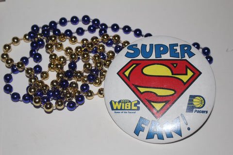 Indiana Pacers Super Fan Pinback Button
