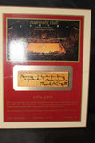 Bob Knight Autographed Indiana University Assembly Hall Floor Plaque - Vintage Indy Sports