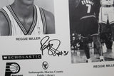 Reggie Miller Autographed Indiana Pacers Photo - Vintage Indy Sports