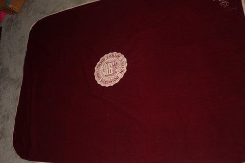 Vintage 1950's Indiana University Wool Stadium Blanket with Carrying Case