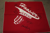 Indiana University Basketball Multi Signed Hoosier Hankie, Bellamy, Rayl, Dees. Bailey