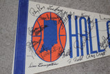 Indiana Basketball Hall of Fame Autographed Pennant - Vintage Indy Sports