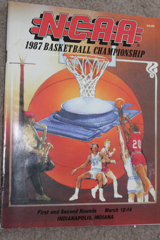 1987 NCAA First & Second Round Basketball Program, Indiana University