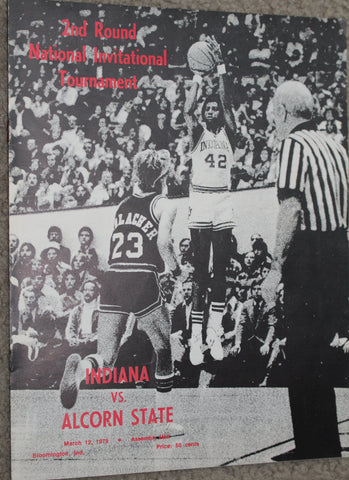 1979 NIT Basketball Program, Indiana University vs Alcorn State