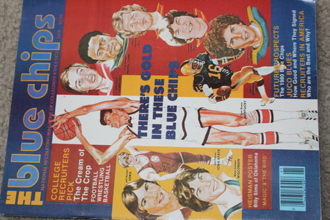 1979 Blue Chips H.S. Recruiting Magazine, Sam Bowie, Tony Hunter, Billy Sims