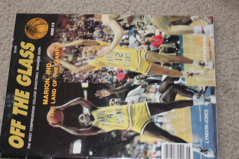 1986 Off the Glass Basketbll Magazine, Lyndon Jones & Jay Edwards Marion H.S.