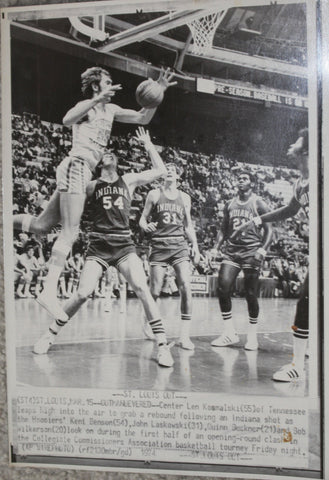 1974 Indiana University AP Wirephoto, Benson, Laskowski, Buckner, Wilkerson