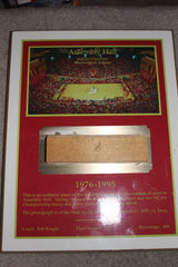 1976-95 Indiana University Basketball Assembly Hall Floor Piece Plaque