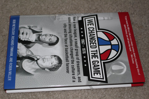 We Changed the Game ABA Basketball Autographed Hardback Book