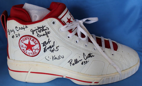 1954 Milan High School Basketball Team Signed Converse Shoe