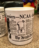 1981 Indiana University Basketball NCAA Basketball Champions Headline Mug - Vintage Indy Sports