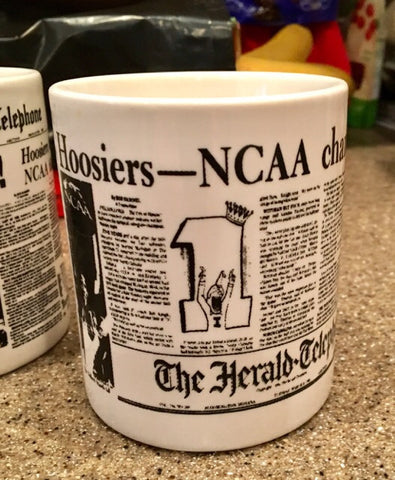 1981 Indiana University Basketball NCAA Basketball Champions Headline Mug