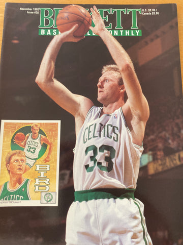 1992 Larry Bird Beckett Magazine