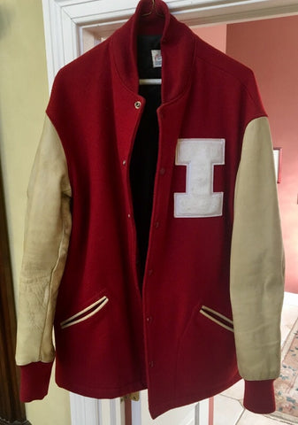1980's Indiana University Basketball Player Letter Jacket