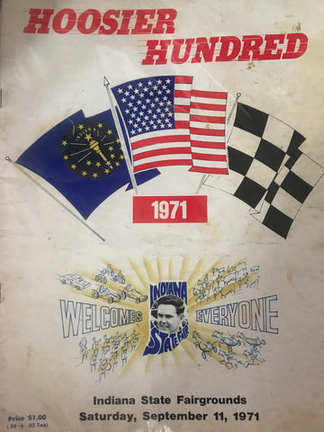 1971 Hoosier Hundred Race Program