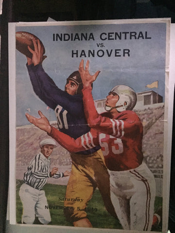 1949 Indiana Central vs Hanover College Football Program