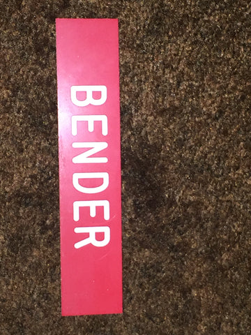 1976 Bob Bender Indiana University Locker Name Tag