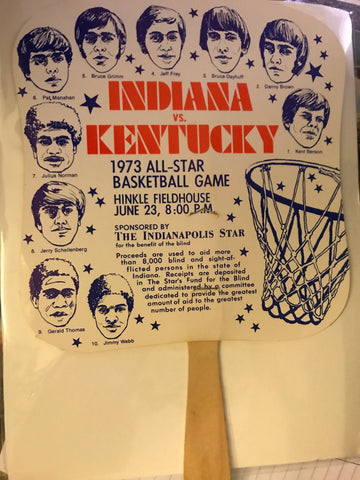 1973 Indiana vs Kentucky High School Basketball All Star Game Fan