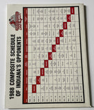 1988 Indiana University Football media guide