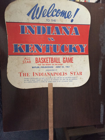 1961 Indiana vs Kentucky High School Basketball All Star Game Fan