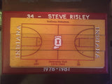 Indiana University Assembly Floor display, Steve Risley Personalized - Vintage Indy Sports
