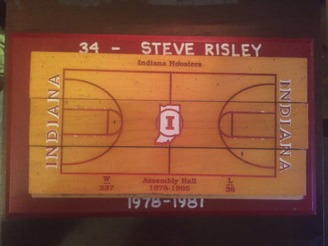 Indiana University Assembly Floor display, Steve Risley Personalized