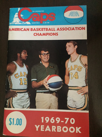 1969-70 Washington Caps ABA Basketball Media Guide