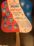 1972 Indiana vs Kentucky High School Basketball All Star Game Fan, Autographed