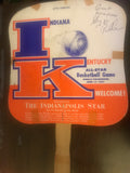 1967 Indiana vs Kentucky HS Basketall All Star Game Fan, Autographed - Vintage Indy Sports