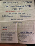 1951 Indiana vs Kentucky High School All Star Basketball Game Program - Vintage Indy Sports