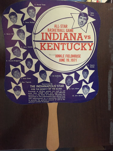 1971 Indiana vs Kentucky High School Basketball All Star Game Fan