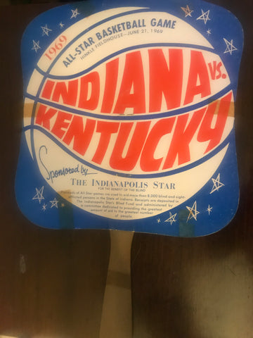1969 Indiana vs Kentucky High School All Star Game Souvenir Fan