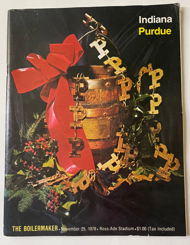 1978 Indiana vs Purdue Football Program