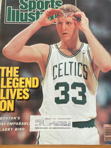 1988 Sports Illustrated Issue Larry Bird on Cover