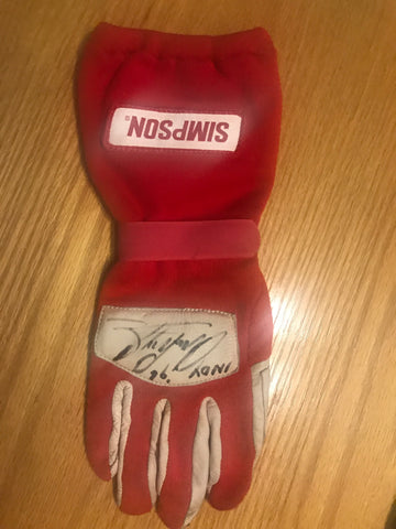 Arie Luyendyk 1996 Indianapolis 500 Race Worn Autographed Glove