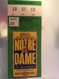 1987 Notre Dame vs Michigan State Football Ticket Stub - Vintage Indy Sports