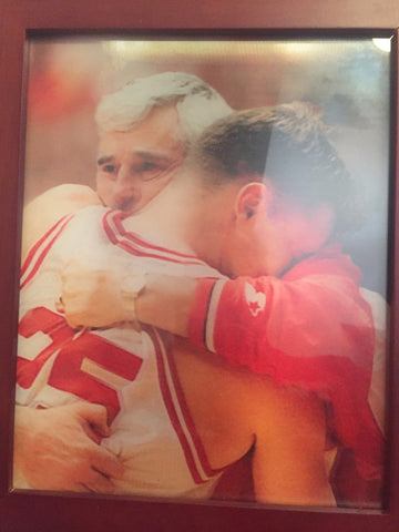 Bob Knight Hugging Son Pat Hologram Photo, Steiner LOA