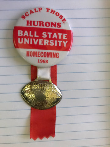 1968 Ball State University Football Homecoming Pinback Button