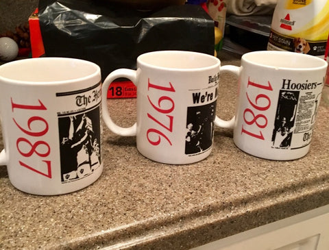1976 Indiana University Basketball NCAA Basketball Champions Headline Mug