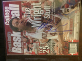 2003-04 Street & Smith College Basketball Preview, Bracey Wright Autograph Indiana University - Vintage Indy Sports